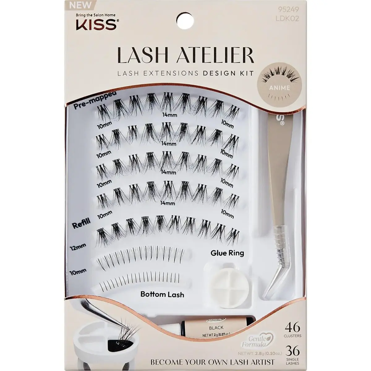 KISS, Ciglia Finte, Lash Atelier Design 02 False Eyelash Set (Ciglia Artificiali)