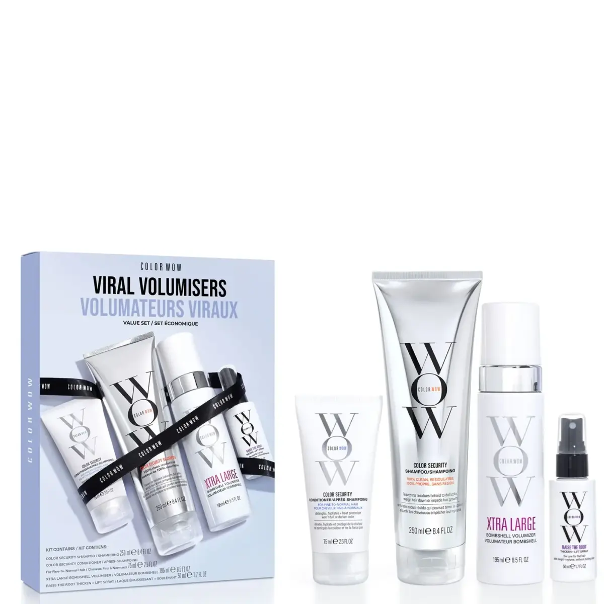 Color WoW Volume Kit Gift Set 75 Pcs + 50 Ml + 250 Ml + 200 Ml