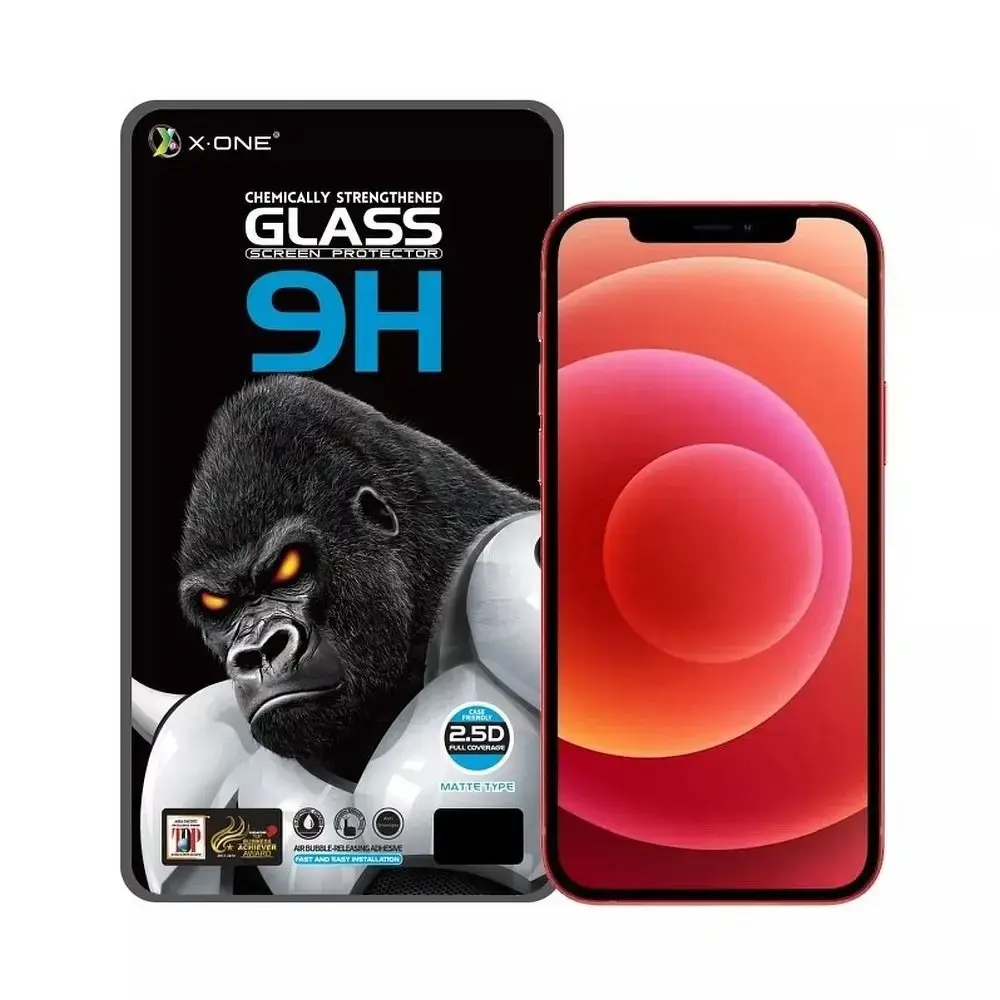 X-ONE Full Cover Extra Strong Matte - for iPhone 12 Pro Max tempered glass 9H