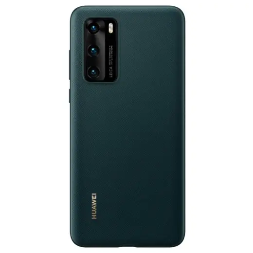 Huawei Original PU Case for Huawei P40 Ink Green