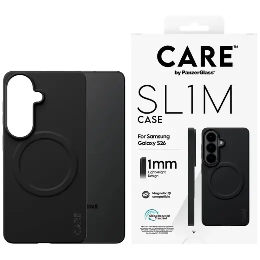CARE by PanzerGlass SL1M phone case for Samsung Galaxy S26 (S942) black