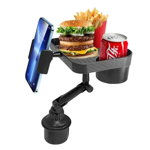 Car table with phone holder CP12 black