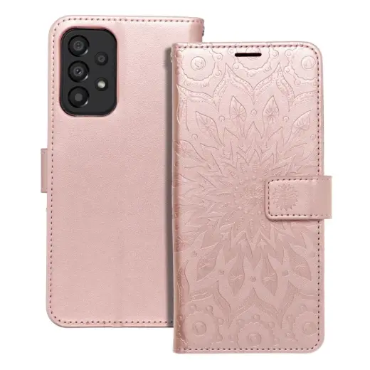 MEZZO mandala grāmatveida maciņš telefonam Samsung Galaxy A33 5G (A336) rozā