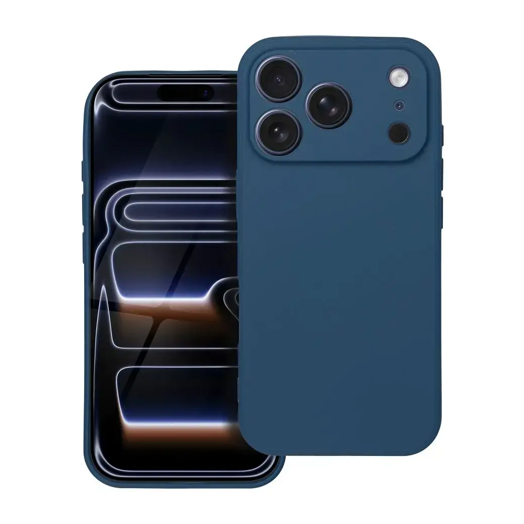 Soft maciņš telefonam iPhone 17 Pro tumši zils