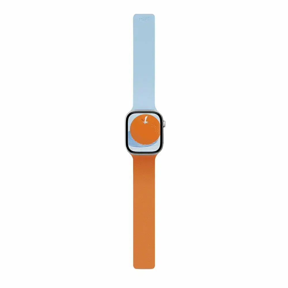 Moft Snap Duo viedpulksteņa siksniņa priekš Apple Watch 1-5/6/7/8/9/10/11/SE/SE 2/SE 3 (38/40/41/42 mm) | mākslīgā āda | oranža