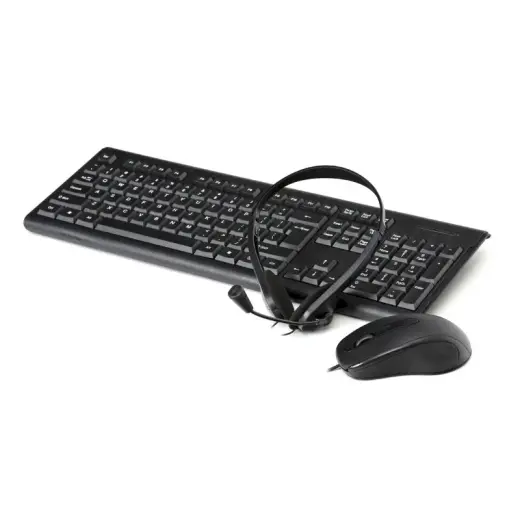 Fiesta 4 in 1 biroja komplekta pele | austiņas | tastatūra | peles paliktnis