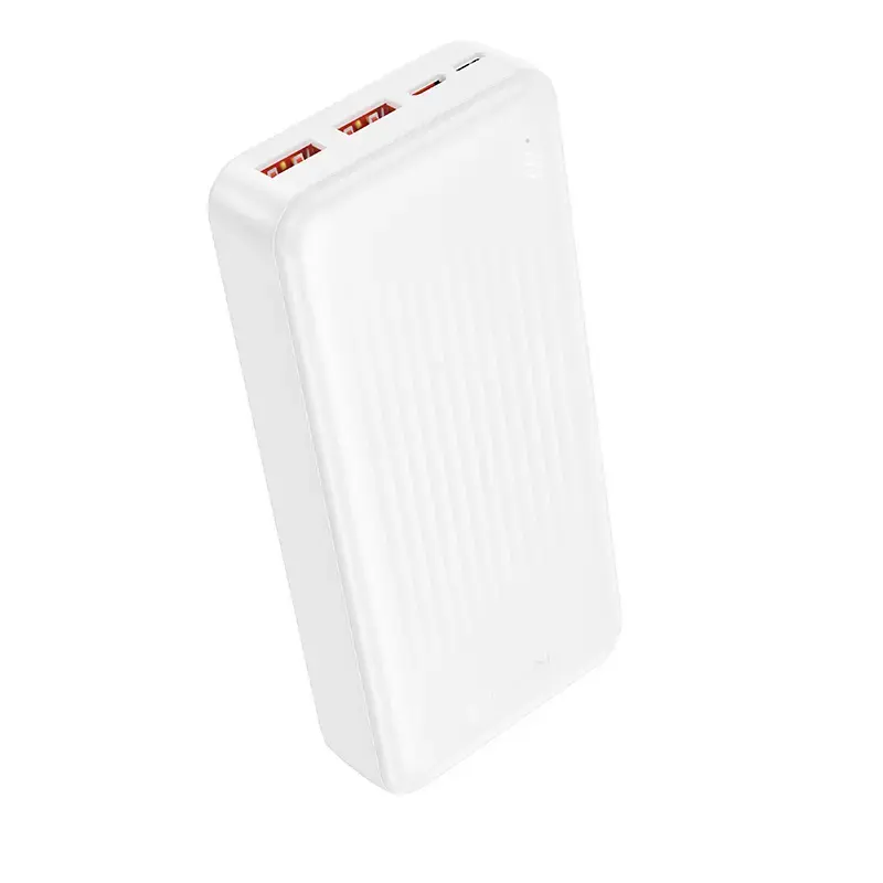 Borofone BJ80A Clever ārējais akumulators (powerbank) | 20 000 mAh | 22.5W | PD, QC | USB-A, USB-C | balts