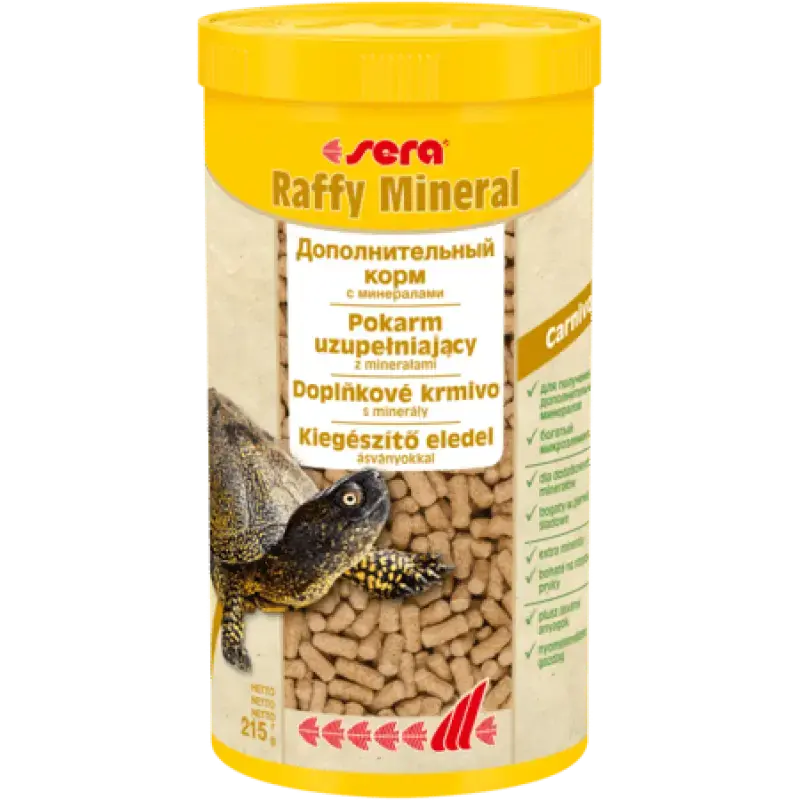 Barība reptiļiem : Sera Raffy Mineral, 1000 ml