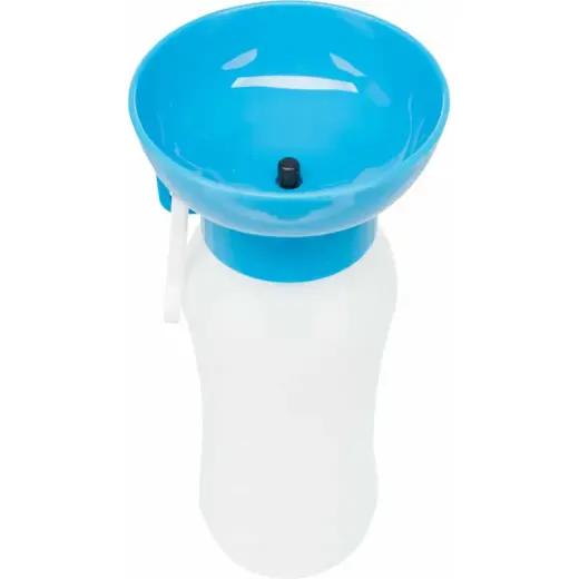 Ceļojumu ūdens pudele - Trixie Bottle with bowl, plastic 0,55 l