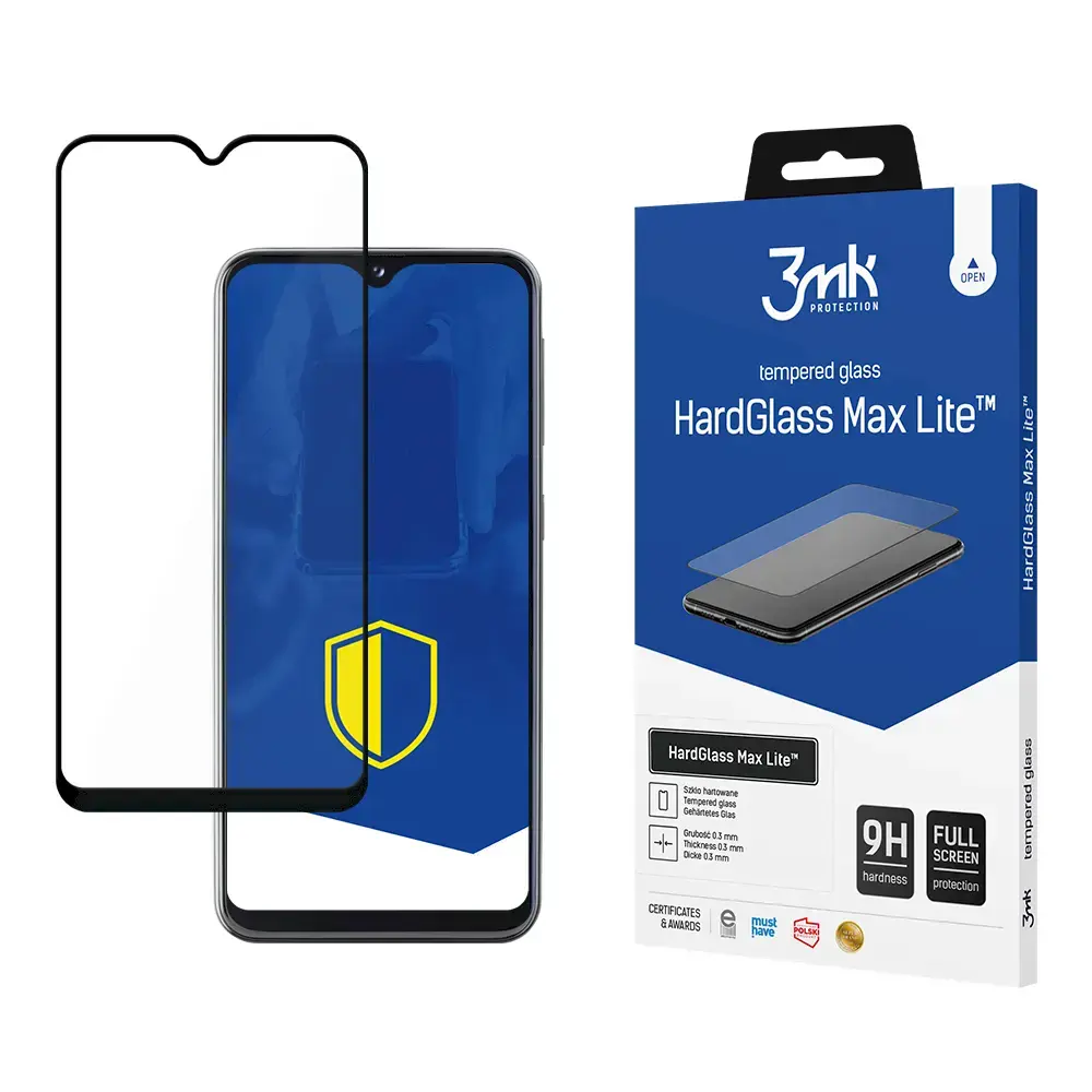 3mk HardGlass Max Lite™ aizsargstikls telefonam Samsung Galaxy A20e melns