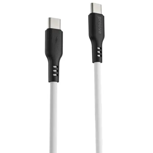 Proove Rebirth data transfer and charging cable | USB-C to USB-C | 60W | 1m | white