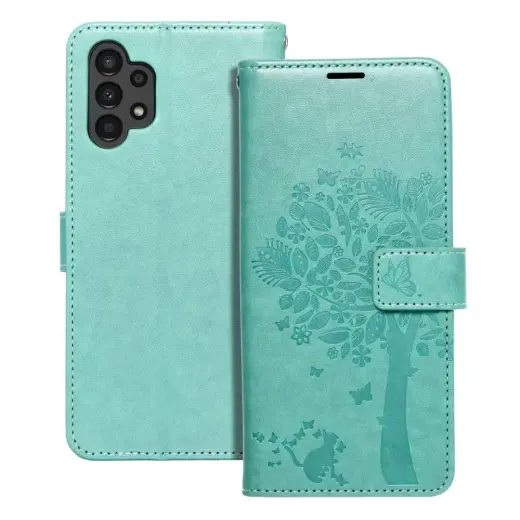 MEZZO tree grāmatveida maciņš telefonam Samsung Galaxy A13 4G (A135) zaļš