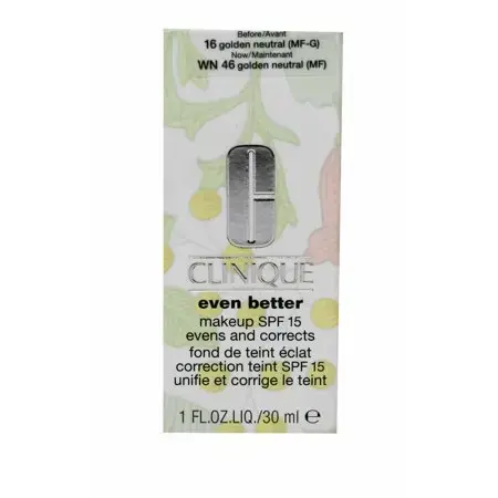 Clinique Even Better Makeup Broad Spectrum SPF 15, WN 46 Golden Neutral for Dry Combination and Combination Oily Skin - 1.0 Oz/30 Ml