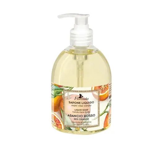 Florinda, Red Orange, Citrus, Cleansing & Refreshing, Liquid Soap, Hands, Face & Body, 500 ml