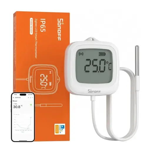 Belaidis ZigBee temperatūros ir drėgmės sensorius Sonoff SNZB-02LD