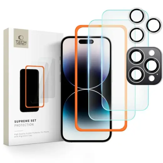 Tech-Protect Supreme защитное стекло для iPhone 16 Pro Clear