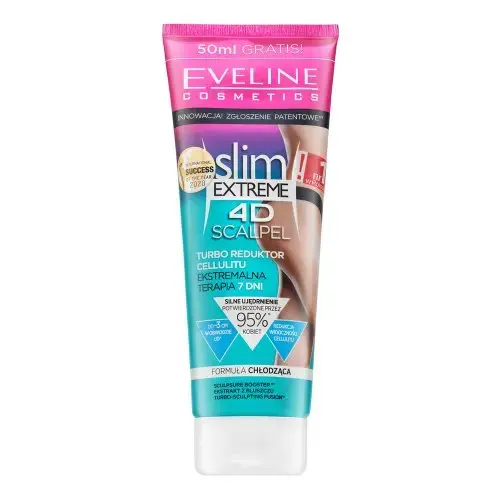 Eveline Slim Extreme 4D modelující sérum na břicho, stehna a hýždě Scalpel Turbo Cellulite Reductor 250 ml