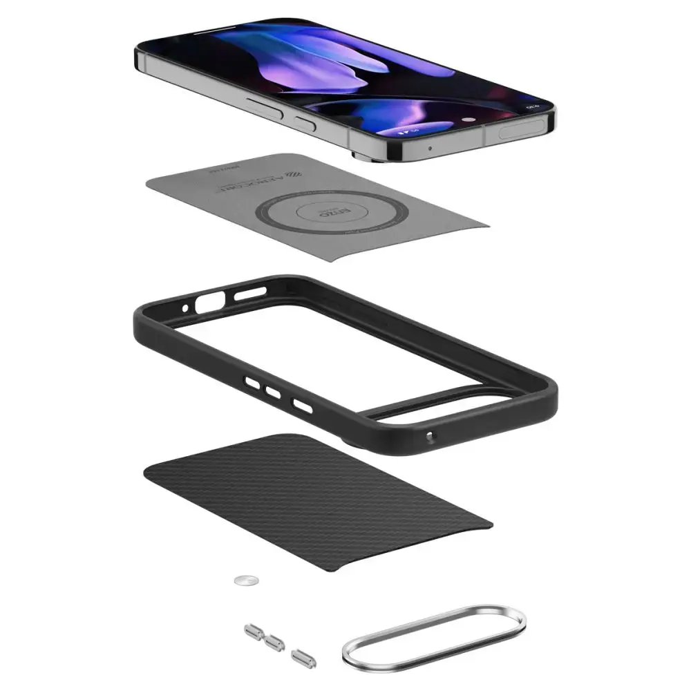SPIGEN ENZO ARAMĪDA GOOGLE PIXEL 9 PRO XL MATĒTS MELNS