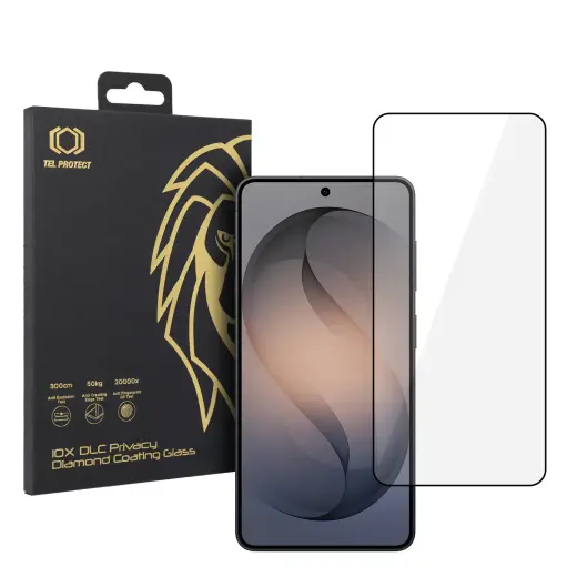 Tel Protect 10X HD DLC Diamond Coating tempered glass for phone Galaxy S24 | Galaxy S25 (under-display fingerprint compatible)