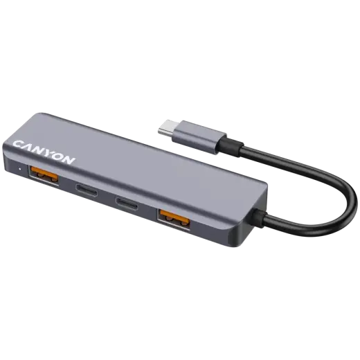 CANYON hub DS-18 5in1 USB-C Grey