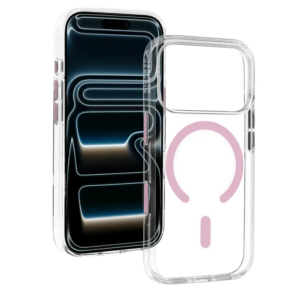 Liavec Pure with camera control button phone case for iPhone 18 Pro Max | iPhone 17 Pro Max pink