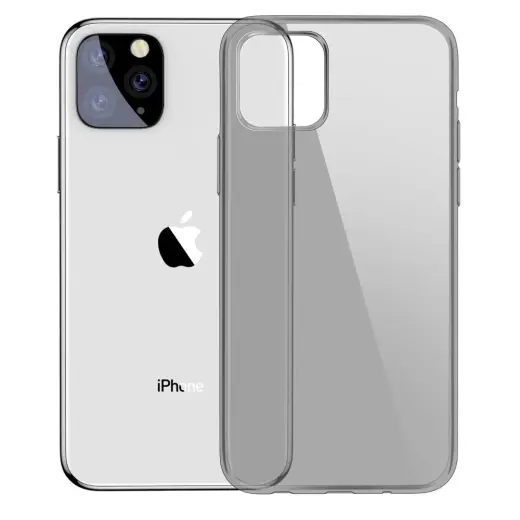 Baseus Simple Series Protect Silicone Case For Apple iPhone 11 Pro Max Transparent - Black