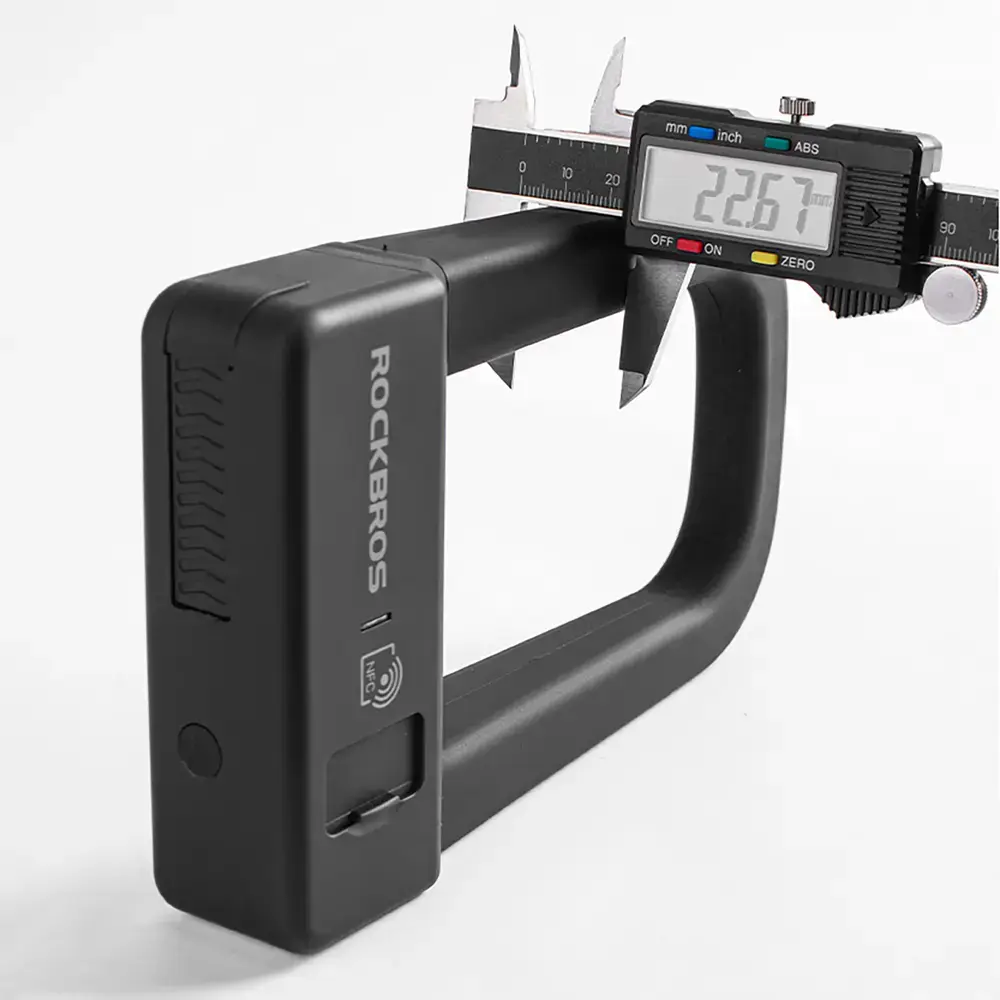 Rockbros RBNS1 SMART Bike Lock with NFC Reader - Black