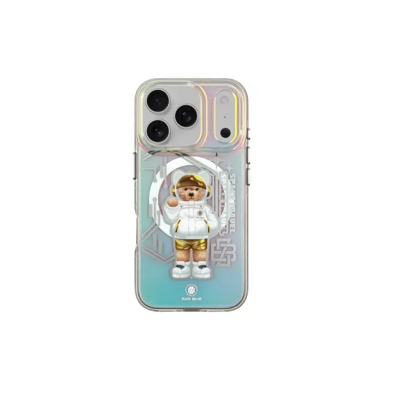 Zuck Bear Vallen phone case with MagSafe support for iPhone 17 Pro space travel TTT