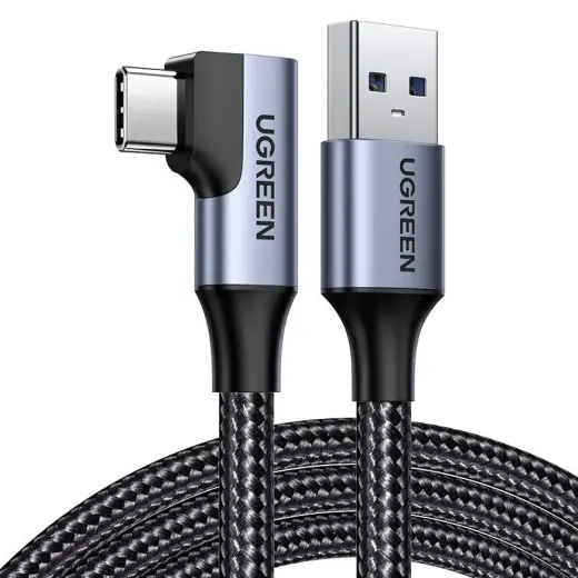 UGREEN US385 datu pārraides un uzlādes vads | USB-A uz USB-C | 15W | 1m | melns