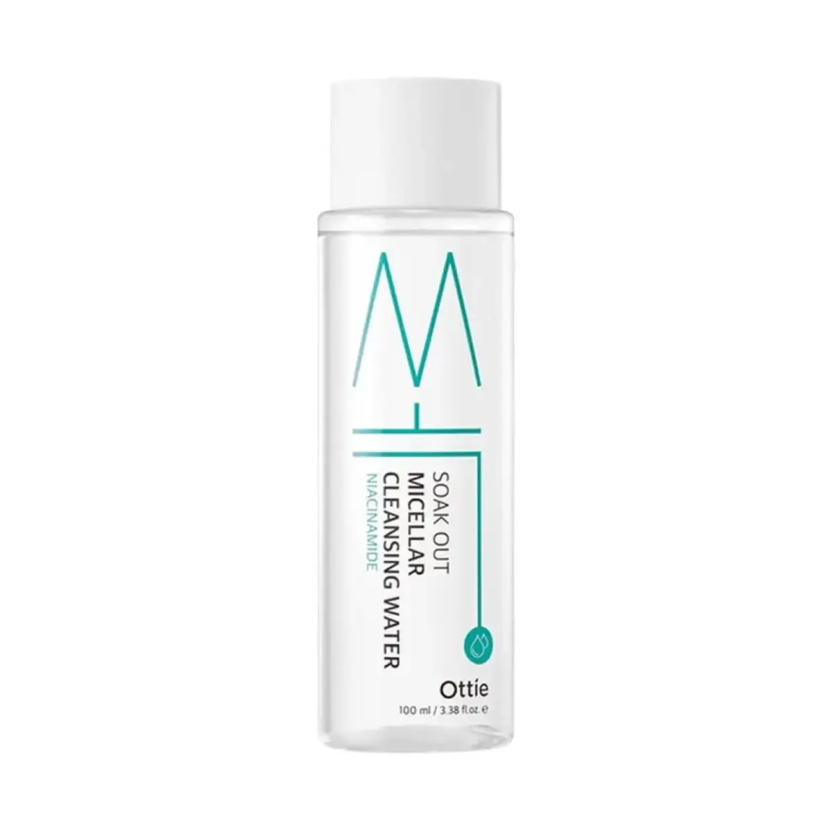 Ottie, Soak Out, Cleansing & Hydrating, Micellar Water, Sensitive, 100 ml