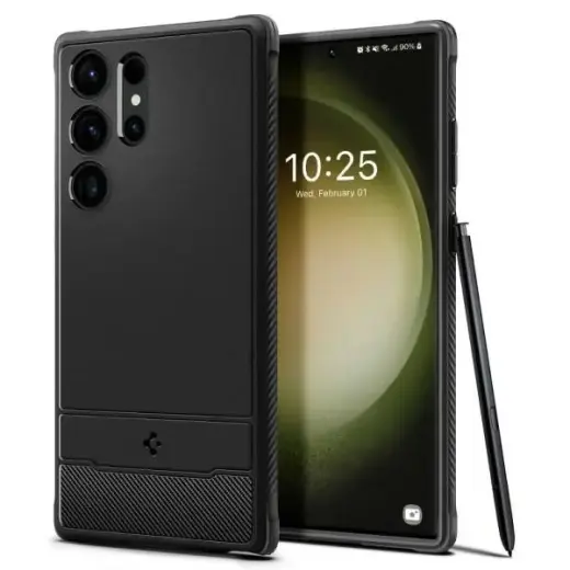 SPIGEN Rugged Armor ACS05613  for Samsung Galaxy S23 Ultra - Matte Black