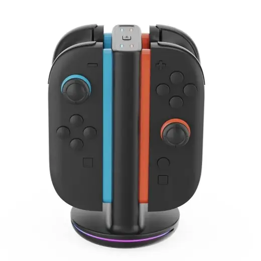 iPega SW2051 Charger Dock with RGB for JoyCon Controllers Nintendo Switch 2 Black (Damaged Package)