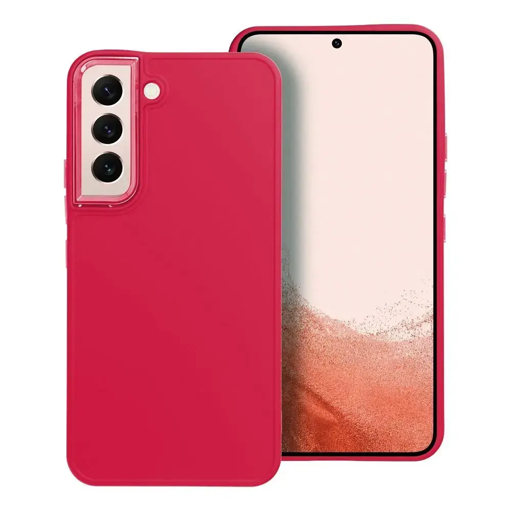 Frame telefono dėklas Samsung Galaxy S22 (S901) rožinis