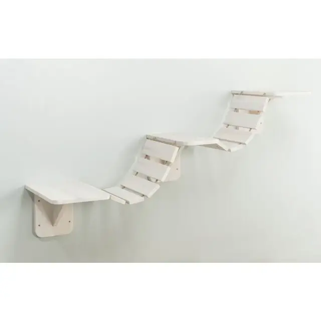 Pie sienas stiprinājums nagu asināšanas stabiem : Trixie Climbing ladder for wall mounting, 150 × 30 cm, white
