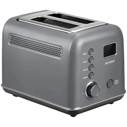 BUYDEEM 2 Slice Automatic Metal Toaster, model DT730E, color Ink Grey, EU