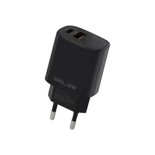Charger wall travel charger | 20W | USB-C, USB-A | black