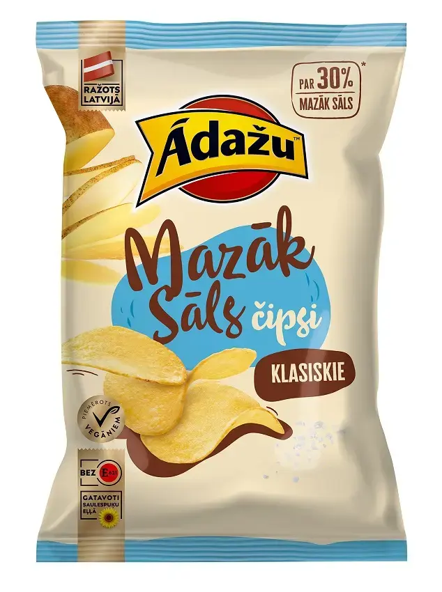 Ādažu Čipsi ĀDAŽU Classic Chips, 130g