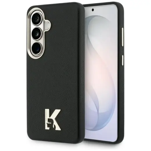 Karl Lagerfeld K Metal Logo maciņš ar MagSafe atbalstu telefonam Samsung Galaxy S26 (S942) melns
