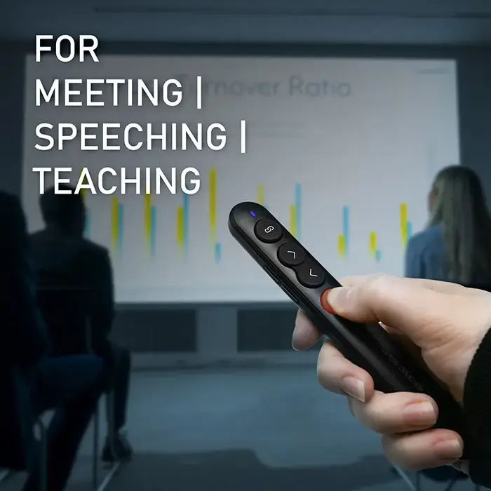 Qoltec Laser pointer | Presenter 4in1 | USB 3.0 | 2.4GHz | 30m