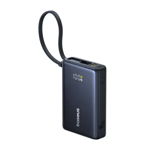Baseus PicoGo išorinė baterija (powerbank) | 10 000 mAh | 45W | LED ekranas | juodas