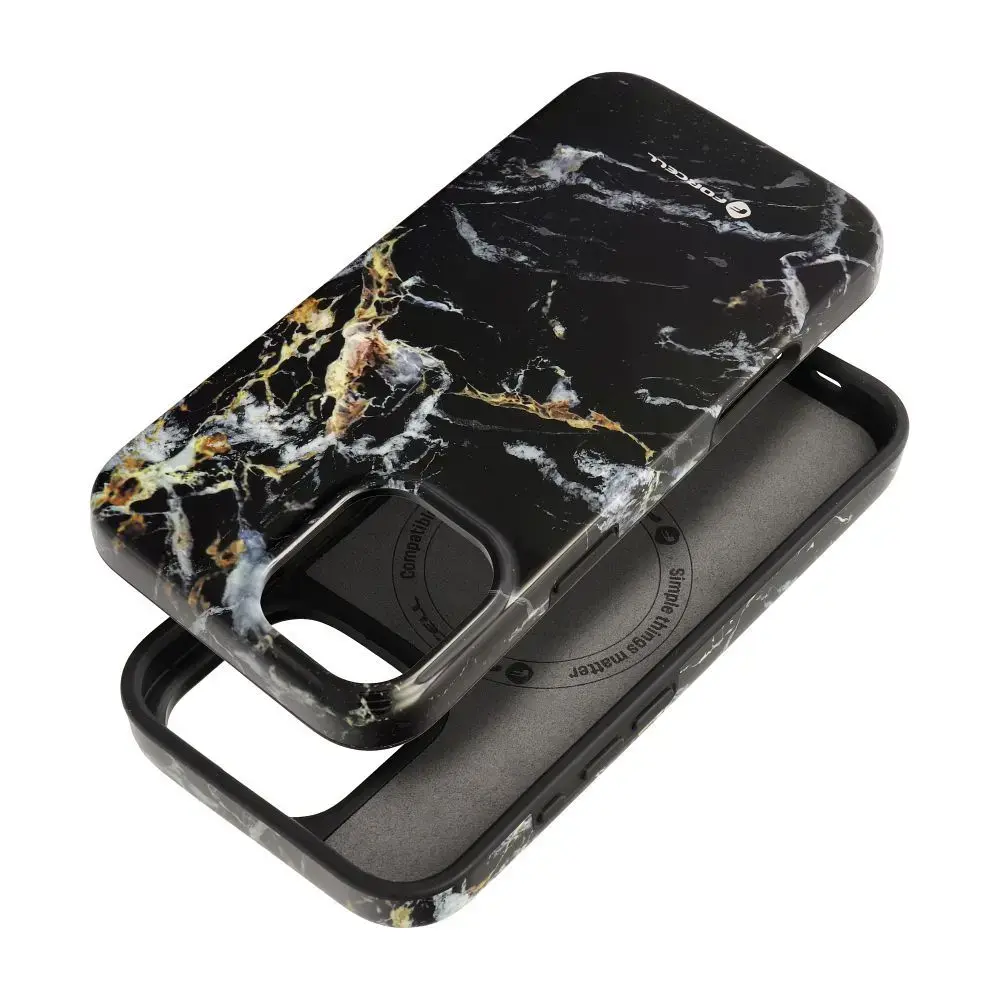 Forcell F-Protect Mirage maciņš ar MagSafe atbalstu telefonam iPhone 16 Plus melns daudzkrāsains
