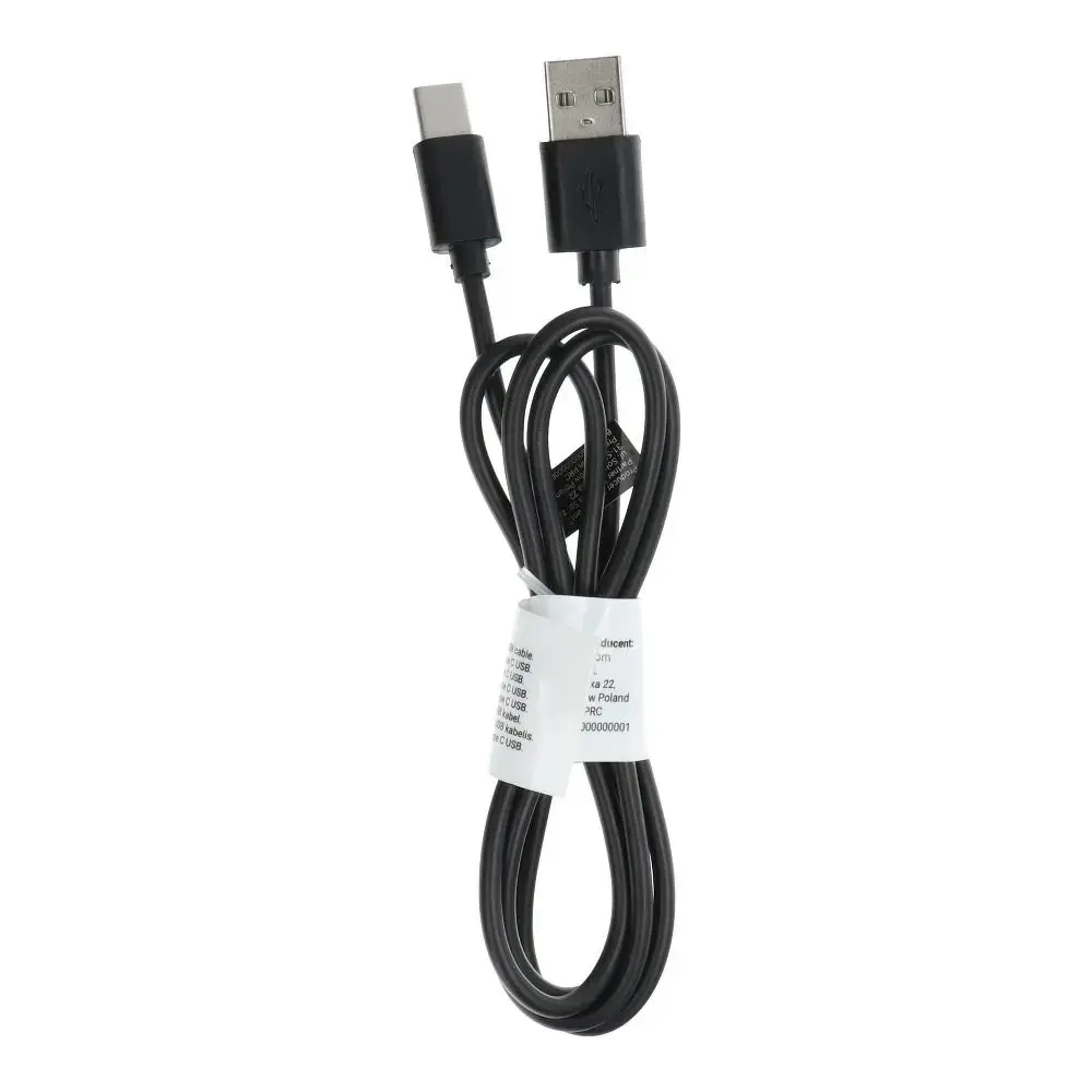 C366 datu pārraides un uzlādes vads | USB-A uz USB-C | 1m | melns