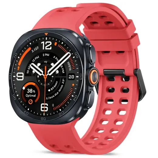 Tech-Protect Silicone Air išmaniojo laikrodžio dėklas Samsung Galaxy Watch Ultra 1/2 (47 mm) | raudonas