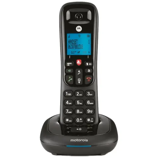 Cordless landline phone Motorola CD4001 black