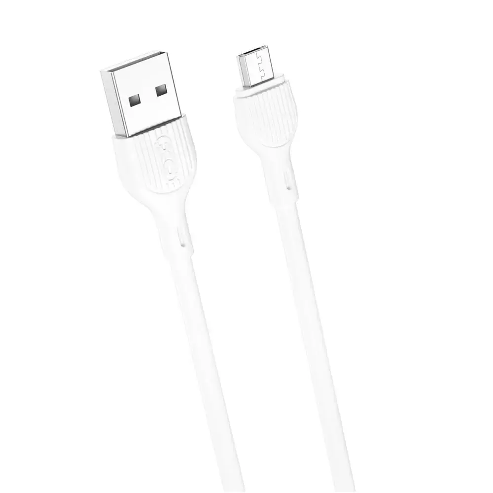 XO NB200 datu pārraides un uzlādes vads | USB-A uz Micro USB | 10.5W | 1m | balts