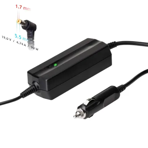Car notebook power supply Akyga AK-ND-43 19V | 4.74A 90W 5.5 x 1.7mm ACER 1.2m