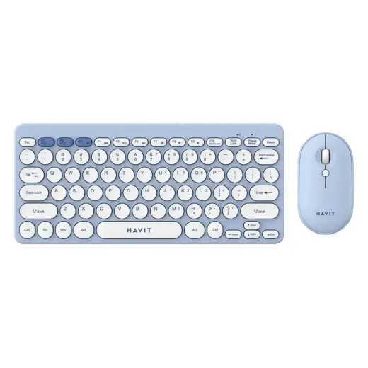 Havit KB279GCM wireless 2-in-1 gaming set keyboard + mouse (blue)