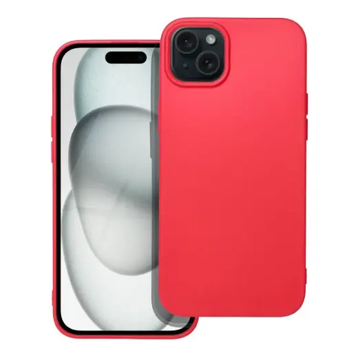 Soft maciņš telefonam iPhone 15 Plus sarkans