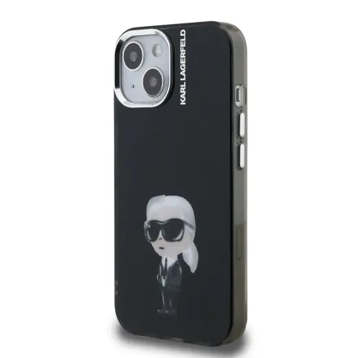 Karl Lagerfeld IML Aquarelle Karl Case for iPhone 15 Black