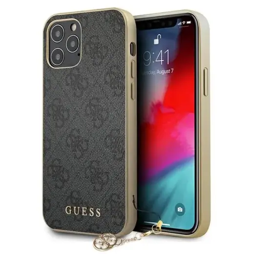 GUHCP12LGF4GGR Guess 4G Charms Cover for Apple iPhone 12 Pro Max 6.7 grey